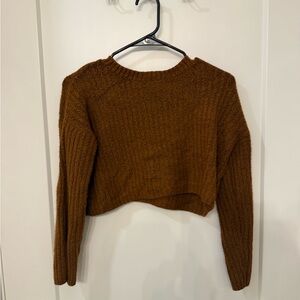 Forever 21 Warm Brown Crew Neck Sweater